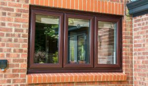 Double glazed uPVC windows in Rosewood colour finish Weymouth