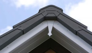 White roofline upvc bargeboard detail Poole