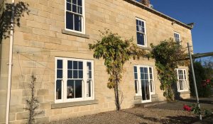 white sash windows