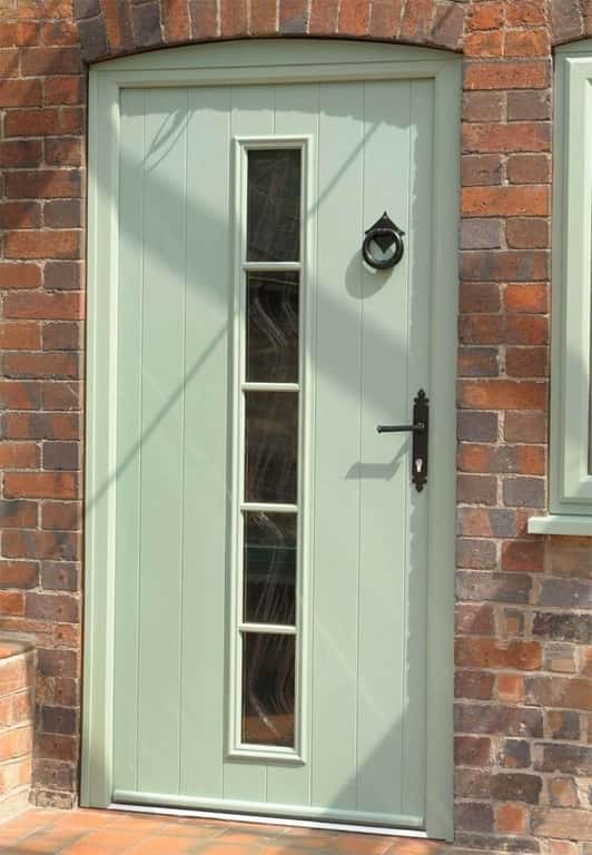 Chartwell green composite door with black traditional style accessories Bournemouth