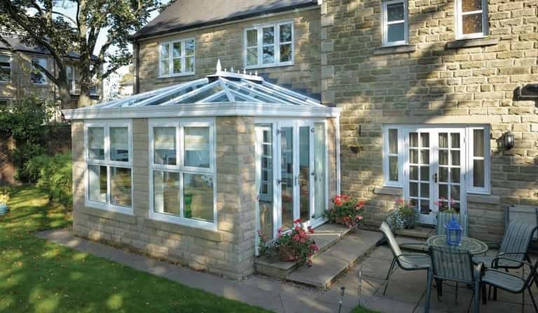 Square orangery extension Weymouth