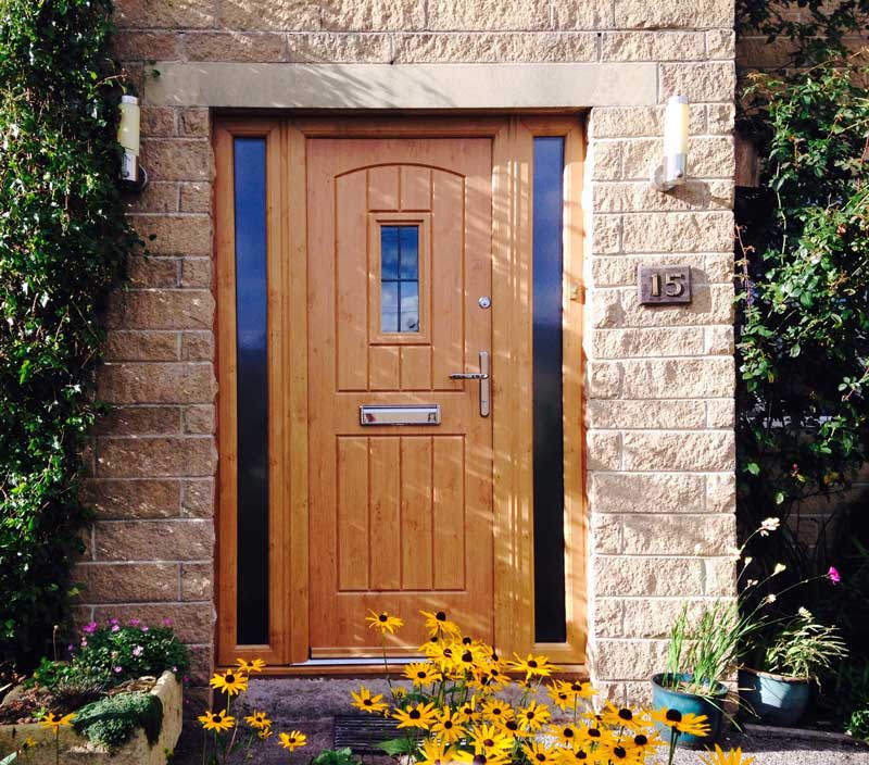 Brown colour back door