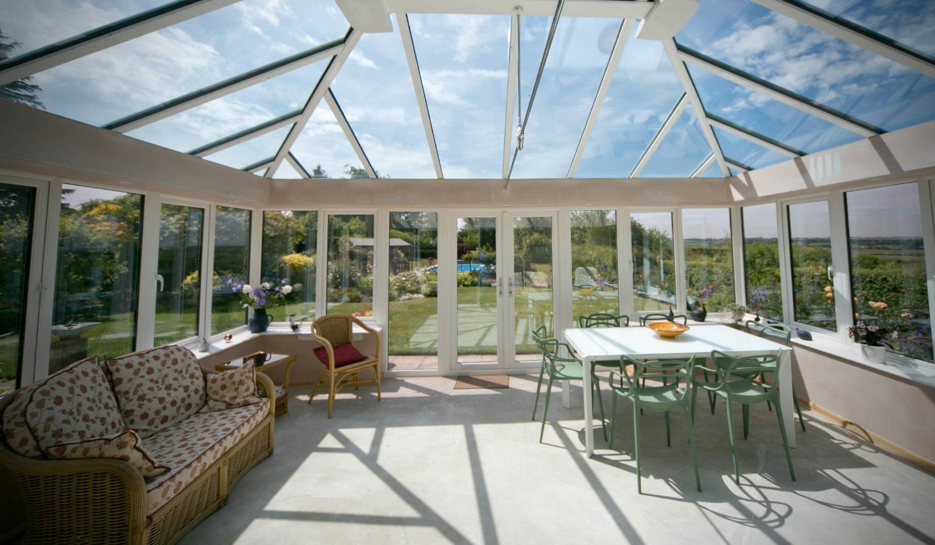 double glazed glass roofs