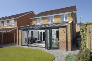 modern lean to conservatory